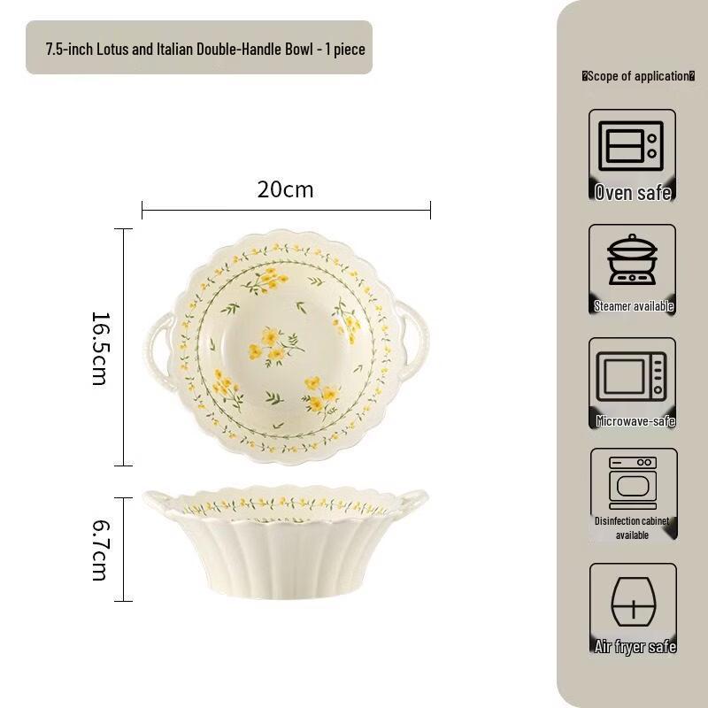 Cartoon Style Ceramic Rice Bowl