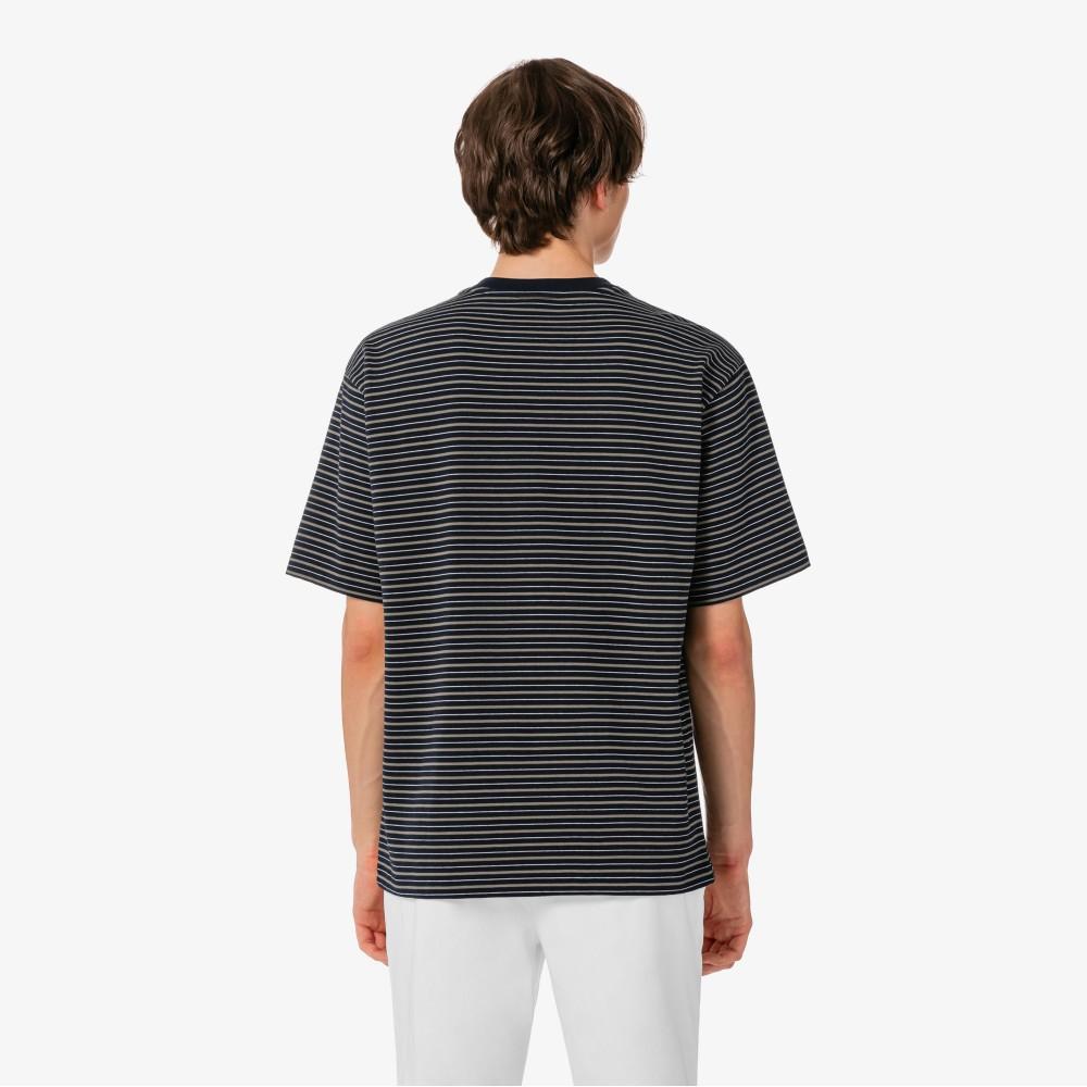 [lacoste] Men's Multi-Stripe Short-Sleeve T-Shirt TH753E-56G166