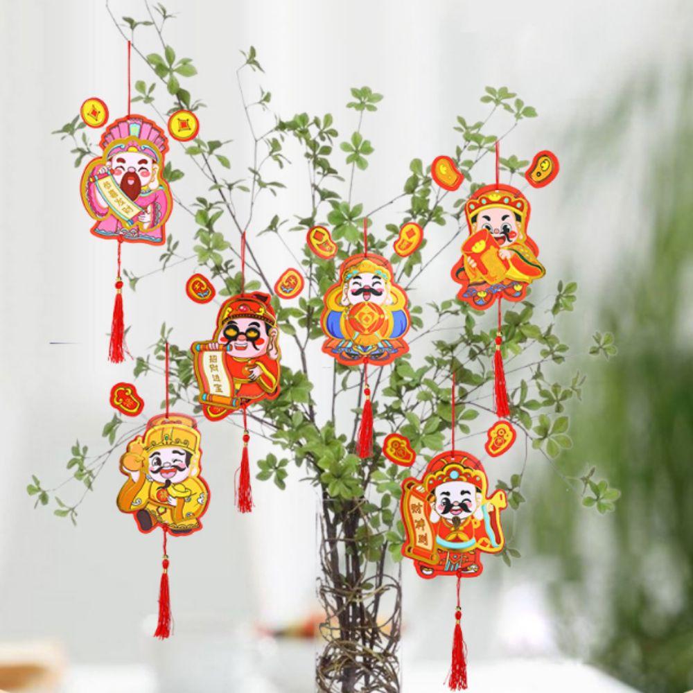 1 Set Soft Magnetic New Year Fridge Stickers Cartoon Festival Refrigerator Sticker Refrigerator