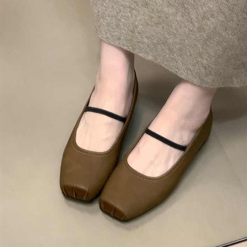 Women Ballet Dance Flats Shoes Shallow Dress Soft Loafers Shoes Fashion Autumn 2025 New Designer Mary Jance Zapatos De Mujer