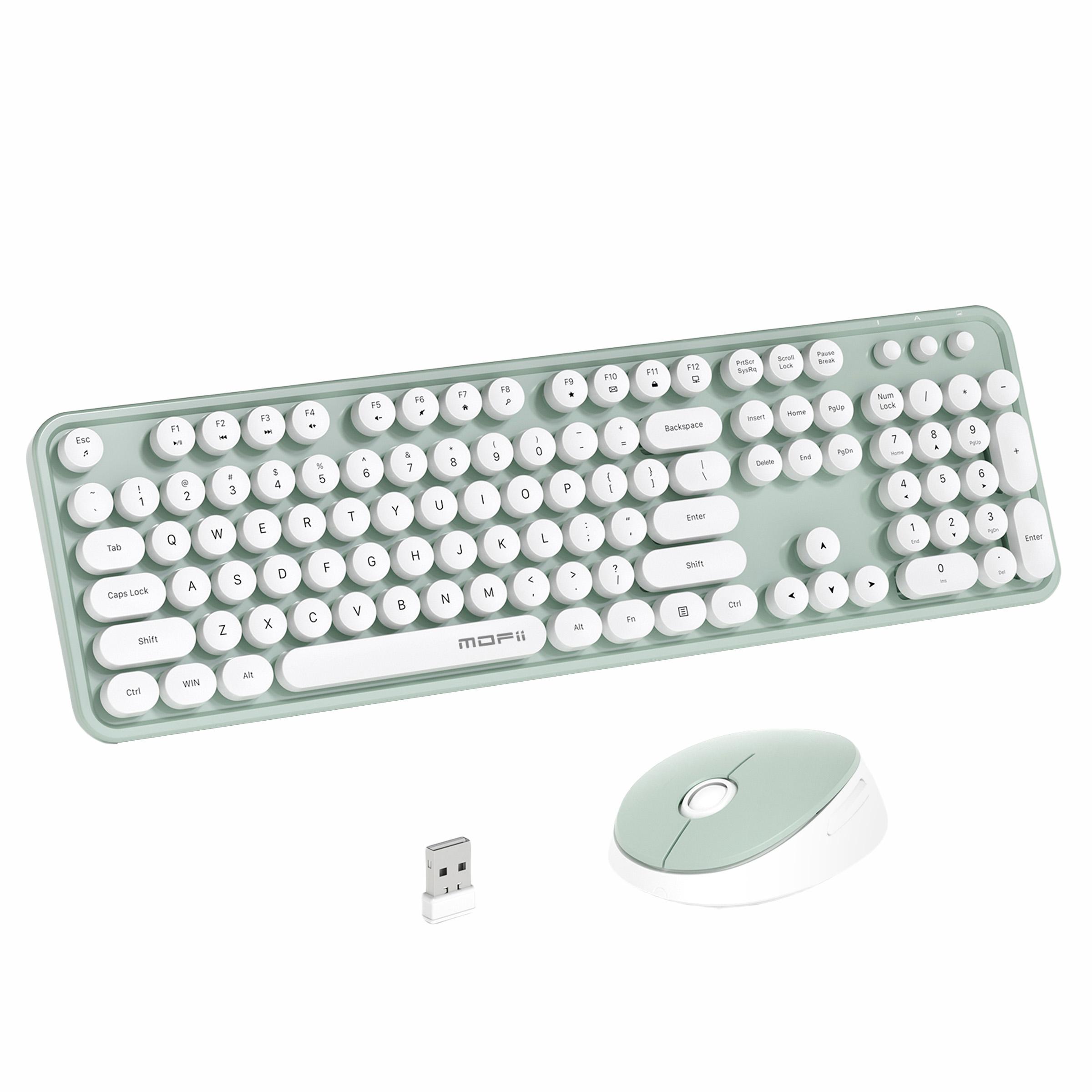 

MOFII sweet 2.4G Беспроводной комплект клавиатуры и мыши со 104 круглыми клавишами, разработанный для офиса