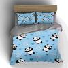 Pandas, hearts, spirals. Bedding Duvet cover sets Duvet covers Pillowcases gifts (1 * Duvet Cover 2 * Pillowcases, without duvet insert)