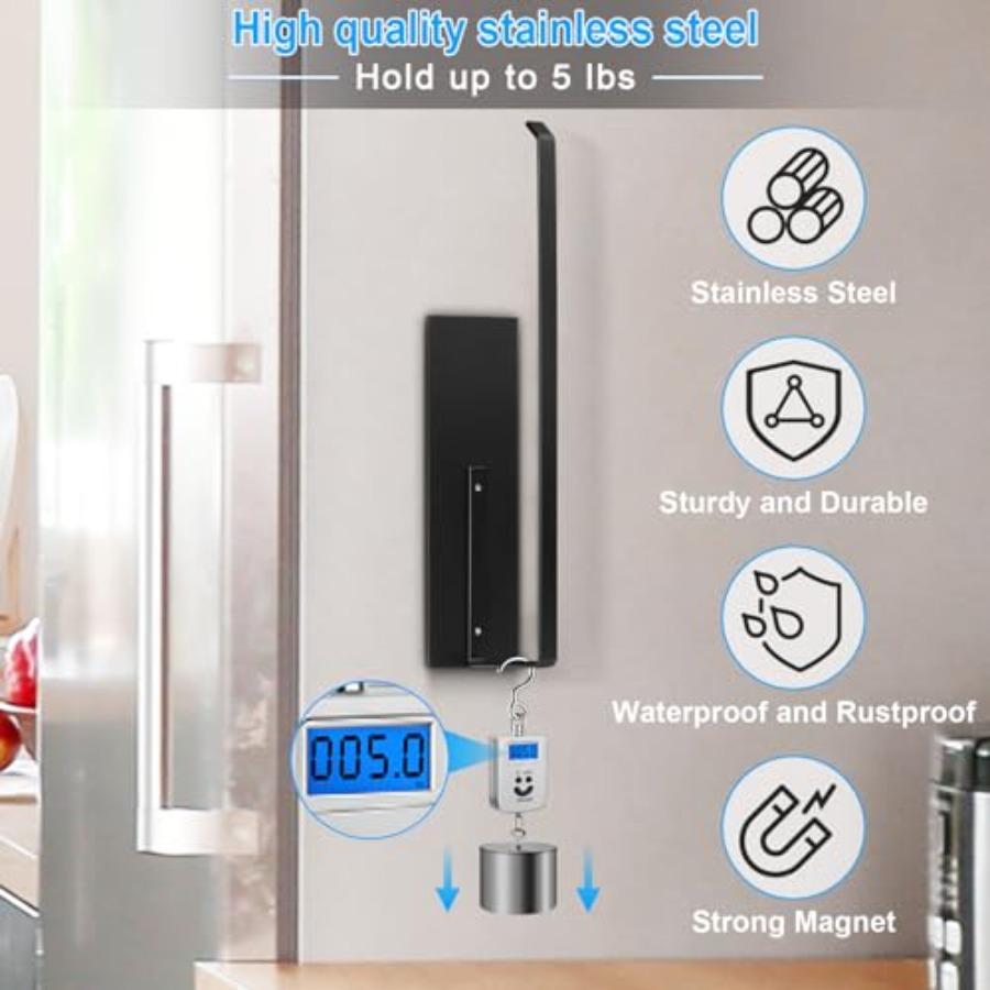 Magnetic Paper Towel Holder for Fridge Toilet Paper Roll Holder Magnet Towel Rack Wall Mount Fridge Organizer for Paper Towels