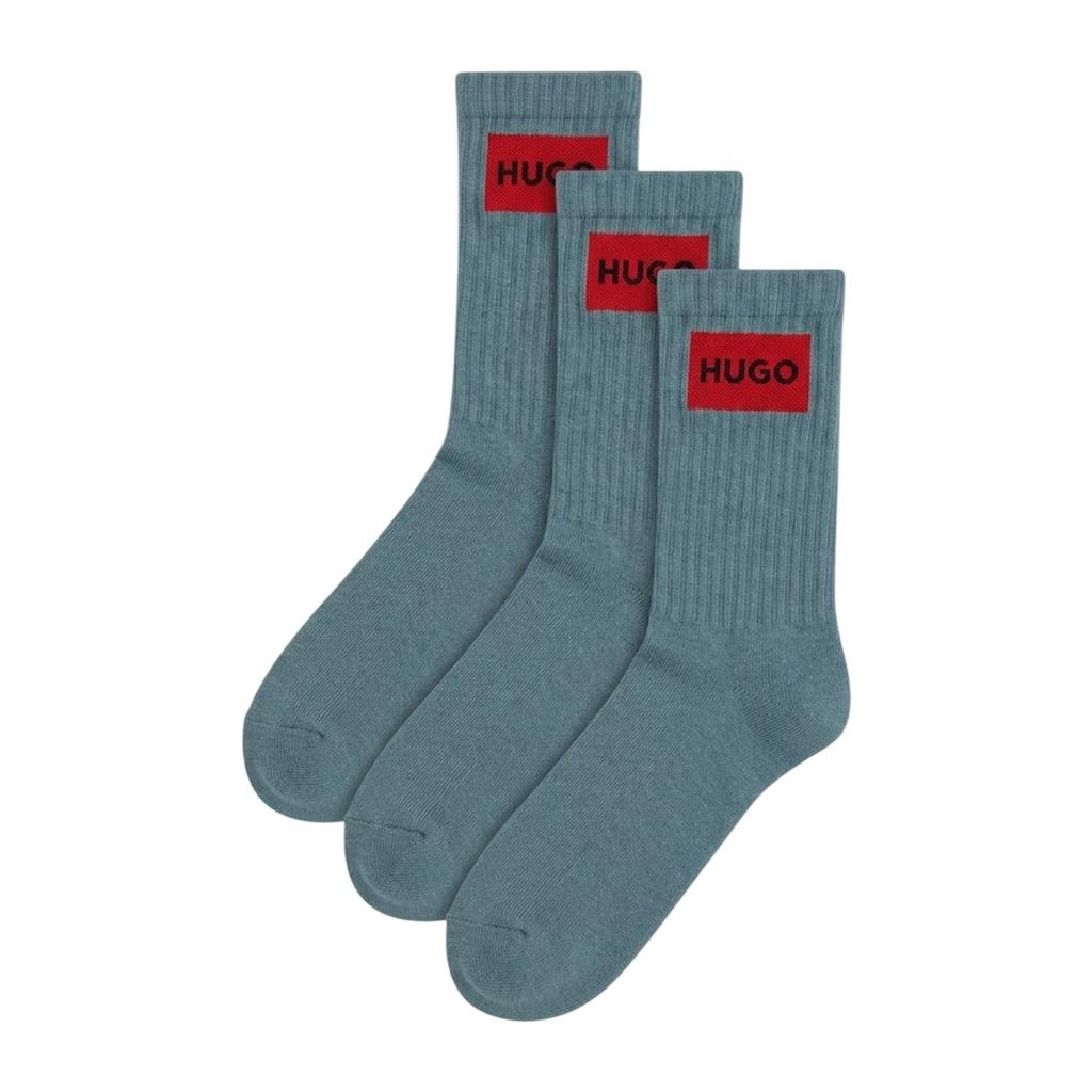 Hugo Mens Box Logo Ankle Socks (Pack of 3)