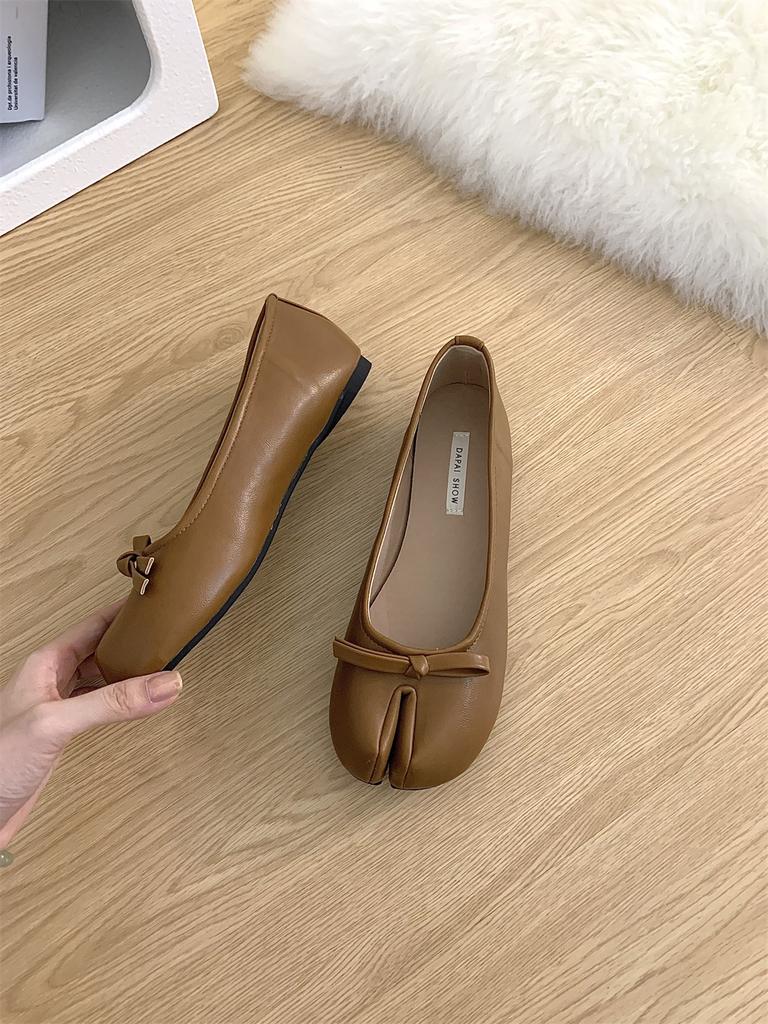 Fashion IPPEUM Women Tabis Shoes Red Split Toe Ballet Flats  2024 New Mary Janes Ballerinas Zapatos Mujer