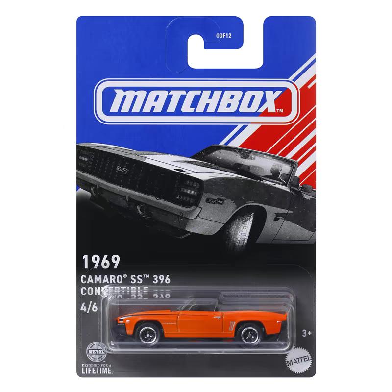 Matchbox GGF12D Muscle Cars Set  Chevrolet Ford Cadillac Volkswagen 1:64 Alloy Diecast Model Vehicles, Toy Gift for Kids