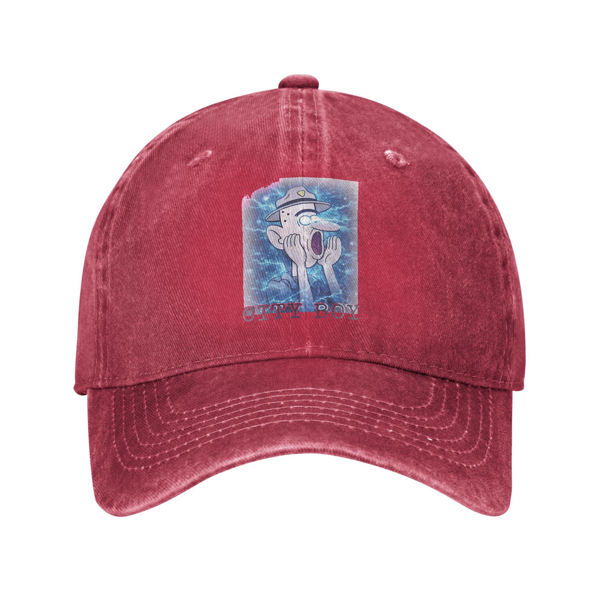 City Boy Brainrot Meme Reaction Loud Funny Cartoon Casual Baseball Cap  Outdoor Sport Cool Baseball Caps One Size