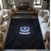 Portsmouth FC Ποδόσφαιρο Ποδόσφαιρο Μοτίβο Μαλακό Χαλί Χώρου Μη Ολισθηρό Εσωτερικό Χαλί Δαπέδου Αθλητικό Διακοσμητικό Πατάκι για Υπνοδωμάτιο