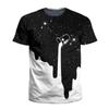 Men's 3D printed mushroom short sleeved T-shirt with magic mushroom print pattern plus size street men's T-shirt