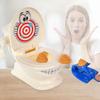 Two Person Interactive Catapult Throwing Toilet Bowl Battle Tabletop Coordination Parent-Child Game Catapult Toy