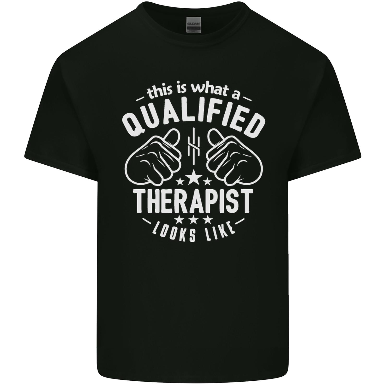 

A Qualified Therapist Looks Like Mens Light Cotton T-Shirt Mens Womens Tees Top S