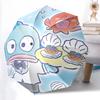 1pc Underwater Adventure: Blue Octopus Chef with Shell-Shaped Plates Automatic Folding Umbrella with 8-Bone Iron Frame - Perfect for Fans, Travelers,