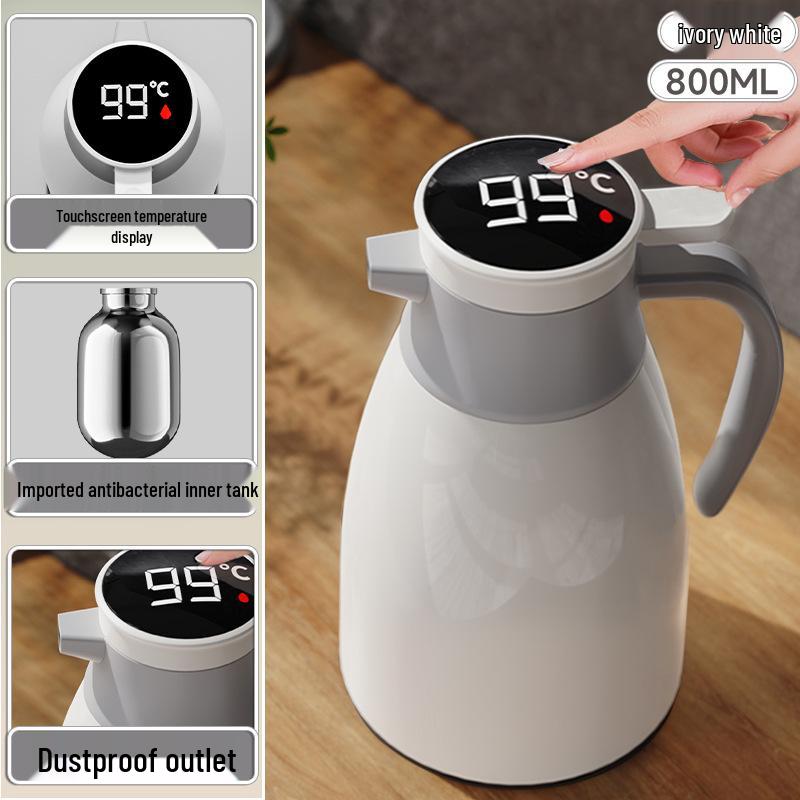 

2024 Большой емкости термос для дома, общежития и офиса - Новая модель для горячей и кипяченой воды 800ml to 2000ml