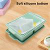 Square Ice Cube Tray with Lid 2-Cavity Food-Grade Silicone Easy-Release Mold for Whiskey Cocktails Leak-Proof Stackable Ice Cube Maker