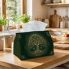 1pc Celtic Nature Tissue Box - Tree of Life Circle Napkin Storage Box, Suitable for Rolls/Facial Tissues/Single Sheets, Multi-Functional Storage Box F