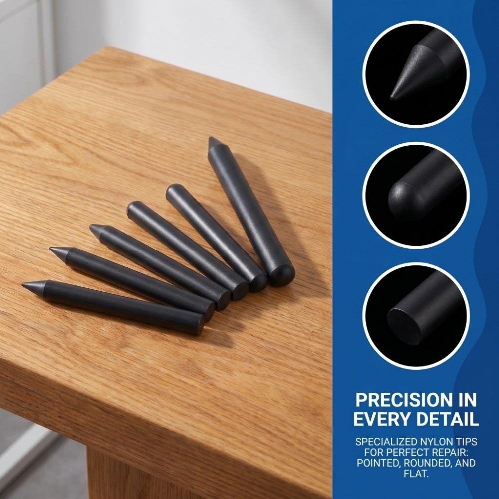 

5PCS Universal Tap Down Tools Black/White Knock Down Pen Durable Dent Repair Kit Car Detailing чорний