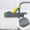 Faucet Sponge Holder Drainage Shelf Kitchen Sink Organizer Hanging Drain Rack for