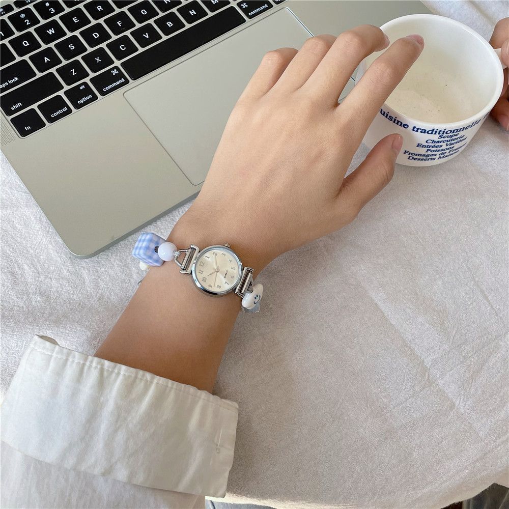 Cute Blue Series Bracelet Watch Adjustable Stars Wristwatch Timepiece Accessory Cartoon Quartz Watch Students
