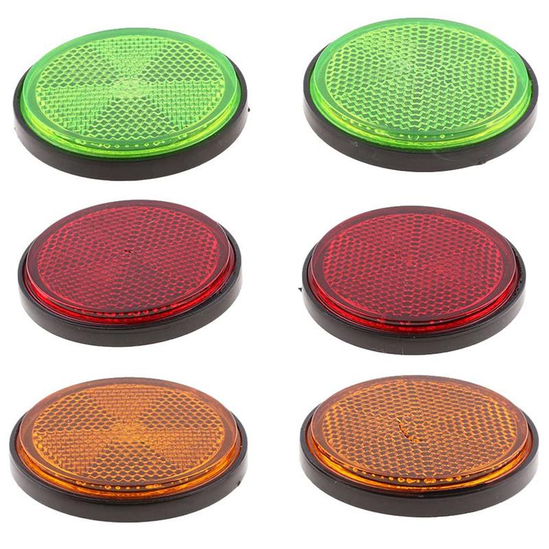 2.16inch High Visibility Round Reflective Warning Reflector Weatherproof Bikes