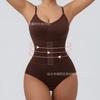 Double-button, Waist-cinching, Strapless Shapewear Bodysuit; Bust-lifting, Waist-cinching, Butt-lifting Shapewear; Form-fitting Strapless Lingerie