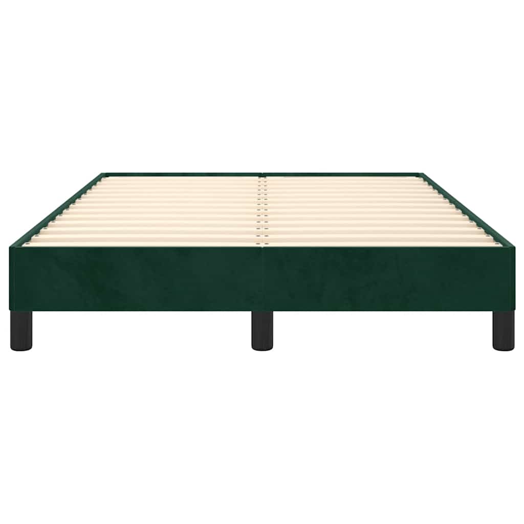 Bed Frame without Mattress Dark Green 120 x 200 cm Velvet