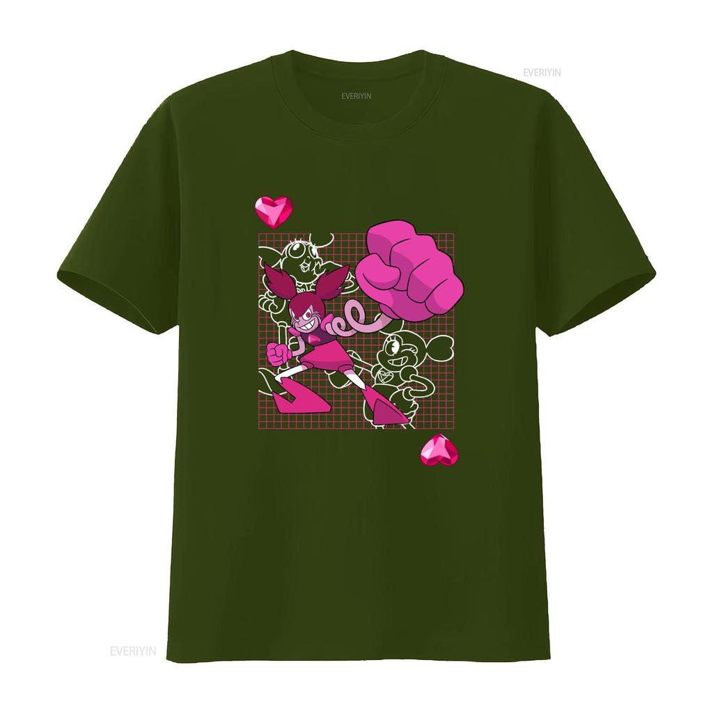 Steven Universe Mens The Movie Spinel Punch T Shirt New Styles In S L XL Vintage Washed Homme Stretched Fashion Streetwear Soft