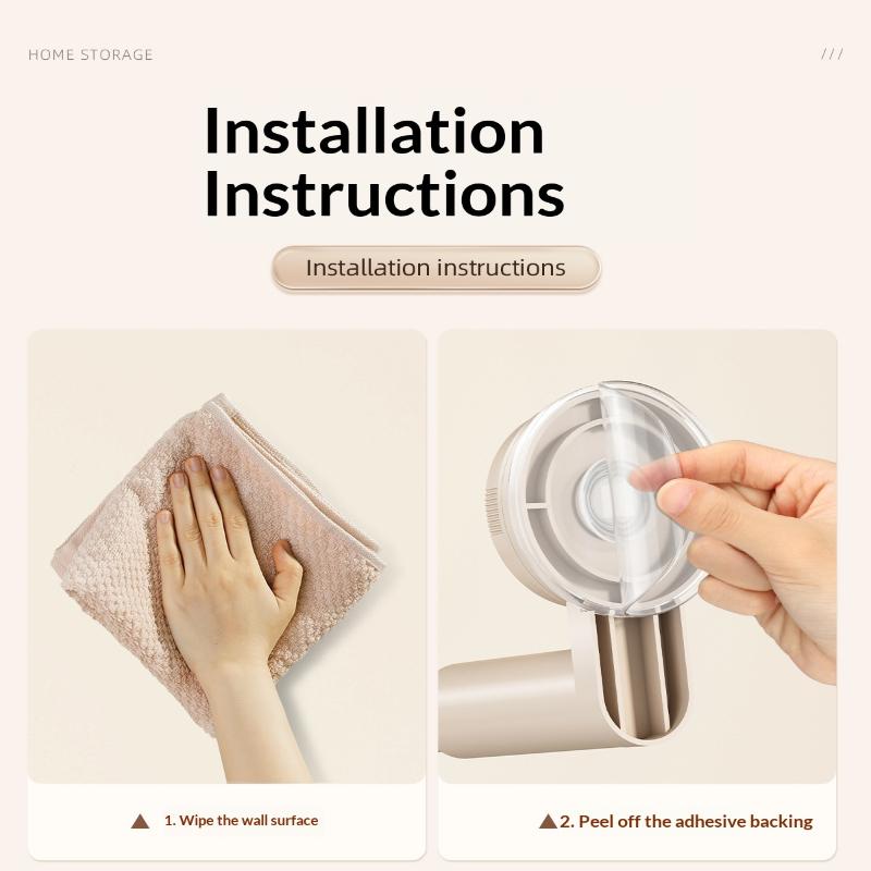 No-Drill Hanger Storage Rack Suction Cup Installation Adjustable Length Rack Retractable Multi-Function Hanger Container
