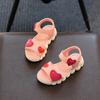 Sandalen Neue Kindersandalen für Mädchen Koreanische Mode Offene Zehenpartie Rutschfest Strandsandalen Lässig Bequem Weiche Sohle Kinderschuhe