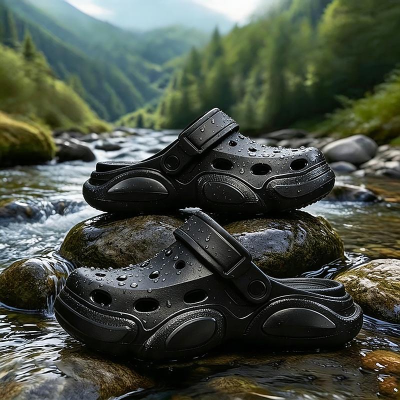 Summer Men's Thick-Soled Non-Slip Breathable Toe-Cap Sandals Casual Beach Slippers