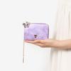 ANNA SUI Rose Heart Multi-Case [New Color] Coin Purse, Card Slots, Women's, 317981, Lavender (New)