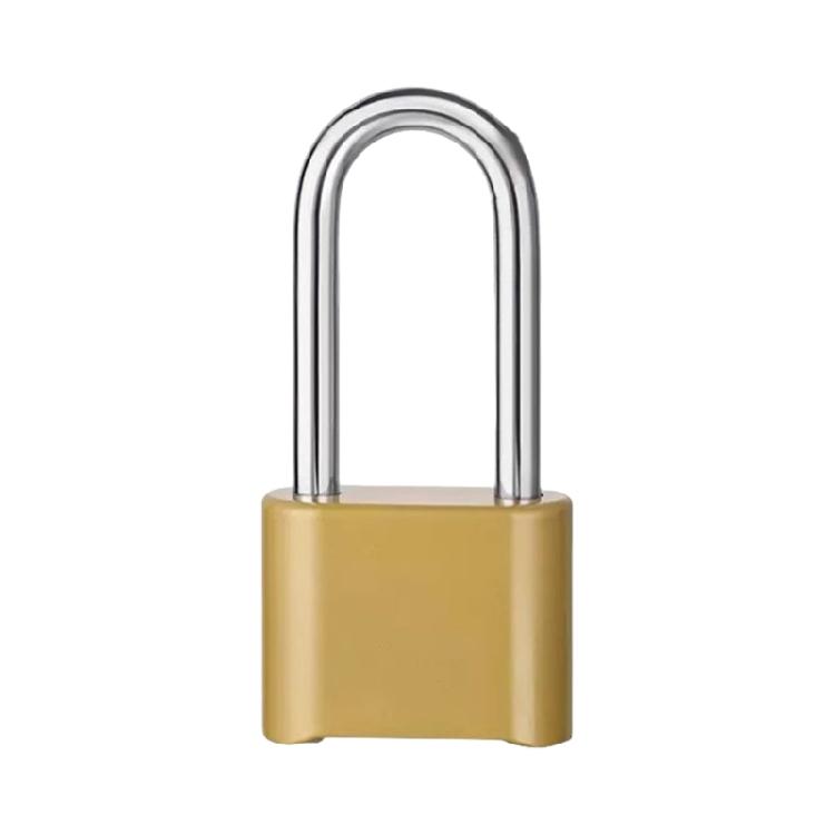 Zinc Alloy Combination Lock Solid Body with Stylish Steel Shackles Portable Accessory for Multipurpose Security