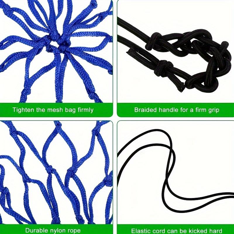 1 Stück Tragbare Fußball-Kick-Trainingsnetz-Tasche - Strapazierfähige Nylon-Fußballnetz-Tasche, Leicht für Männer und Frauen zu tragen - Ballfrei