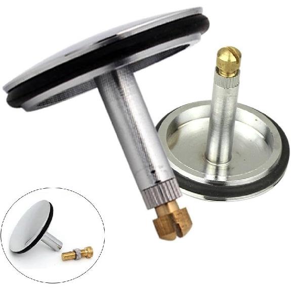 Universal Tub Stopper Bathtub Drain, Pop Up Bathtub Drain Plug and Cover, Adjustable Replacement Basin Sink Stopper, Easy to Install and Clean,