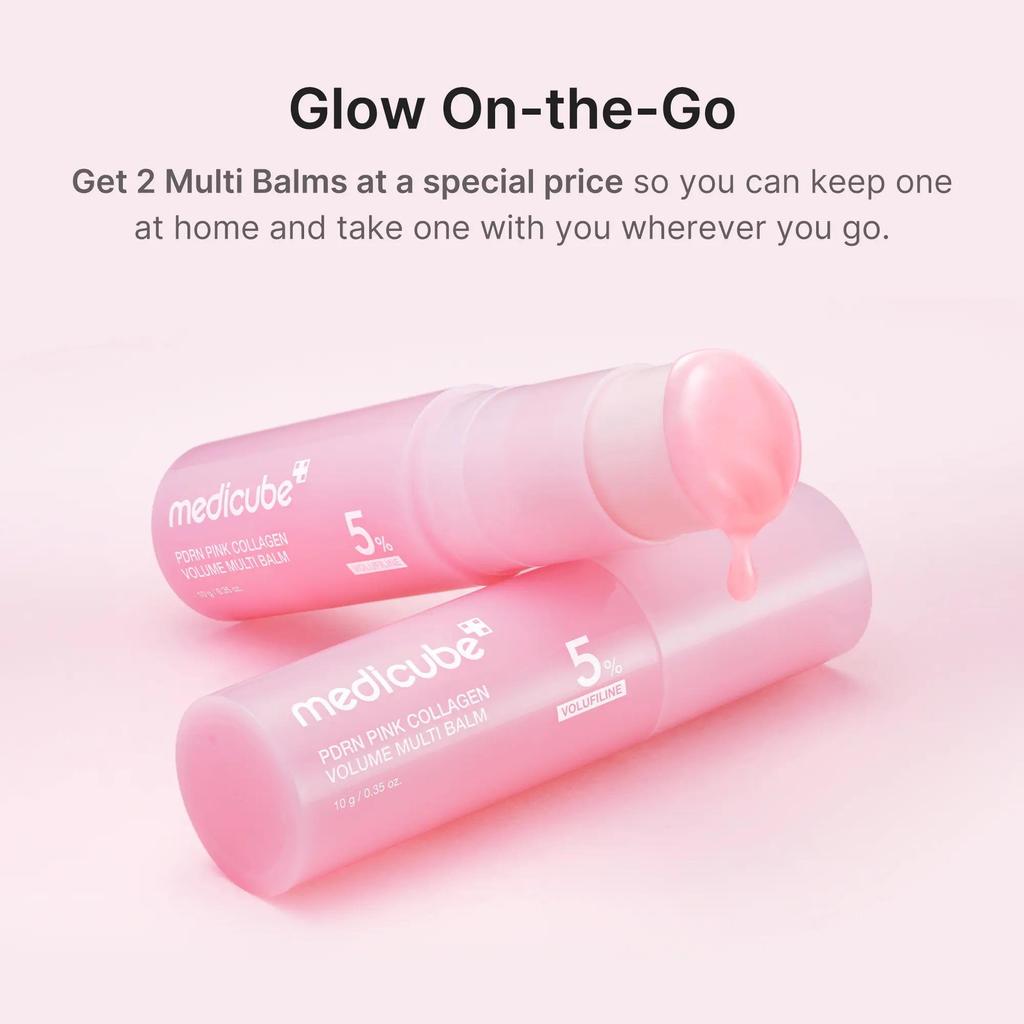 [NEW] [medicube] PDRN Pink Collagen Volume Multi Balm | All In One Volufiline, PDRN, NAD Stick for Youthful-Looking