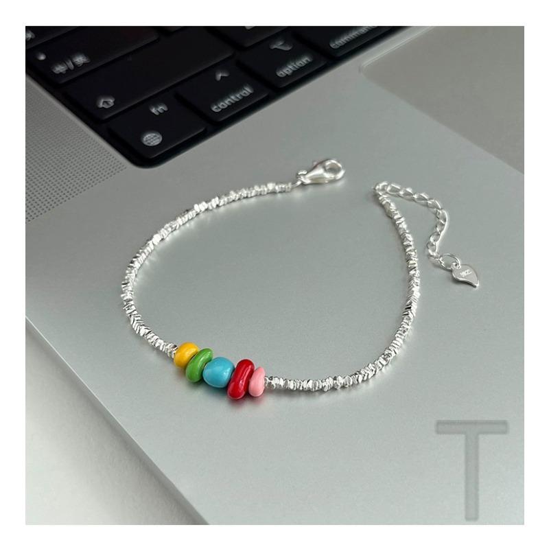Rainbow Necklace Female Niche Design Light Luxury Clavicle Chain Dopamine Necklace