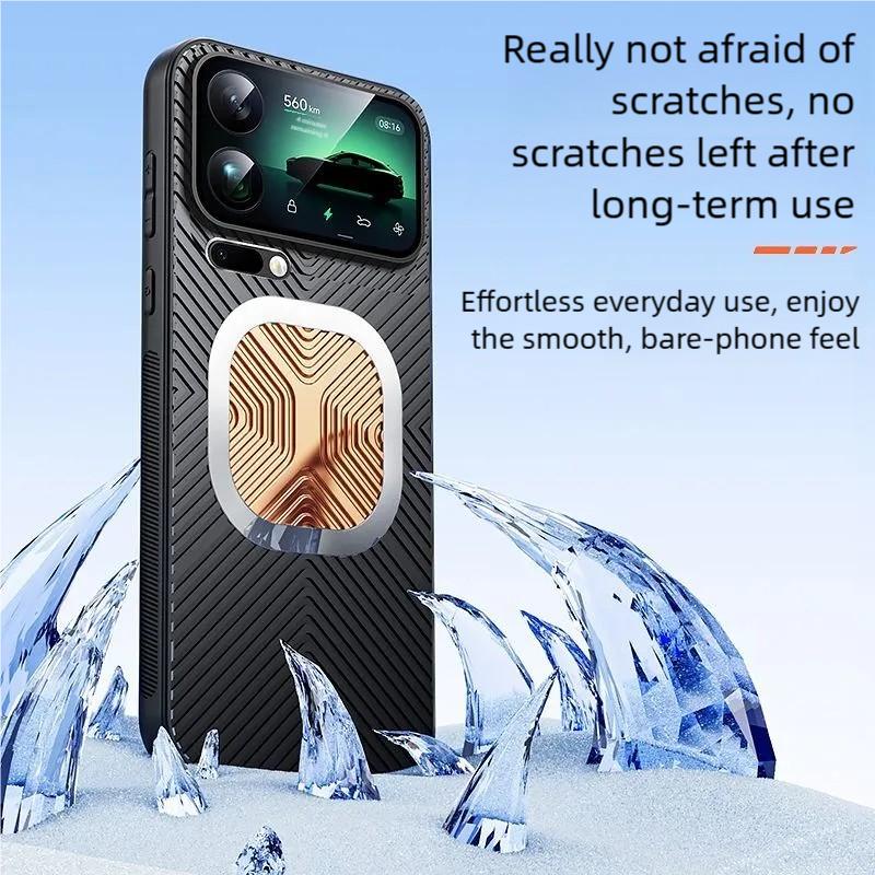 Luxus Kühl-Wärmeableitende Hülle für Xiaomi 17 Pro Max Magnetischer Lüfter Stoßfeste Abdeckung für Xiaomi 15 14 13 Ultra Pro 17 Fundas Xiaomi 17