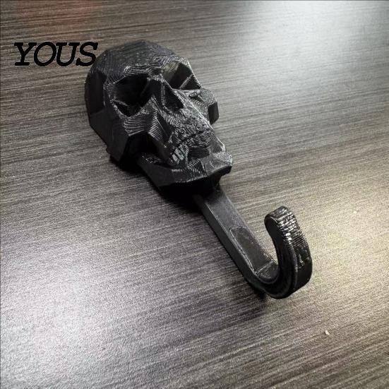 Dunkle Ästhetik Wanddeko Totenkopf Haken, 3D Gedruckt Gotisch Dekorativer Klebe Haken Schlüssel Halloween Thema Dekoration Halter, Montierter Aufbewahrungs Organizer für Zuhause