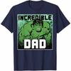 Incredible Hulk Marvel TShirt Comic Dad Unisex Short Sleeve Solid Cotton Regular Fit Crew Neck Urban Top for Men  Women Unisex