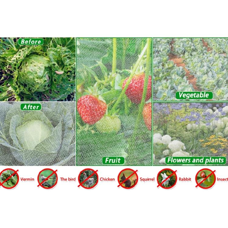 Tear Resistant Plant Guard Netting Adjustable Closure System Protective Layer For Vegetable Gardens Fruit Bushes Flowering Shrub