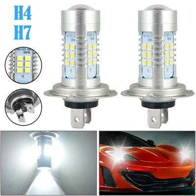 2Pcs H7 LED Bulbs Headlight H4 H8 H9 H11 Car Fog Light 9005 Hb3 9006 Hb4 High/Low Beam Super Bright DRL Lamp 6000K White 12V