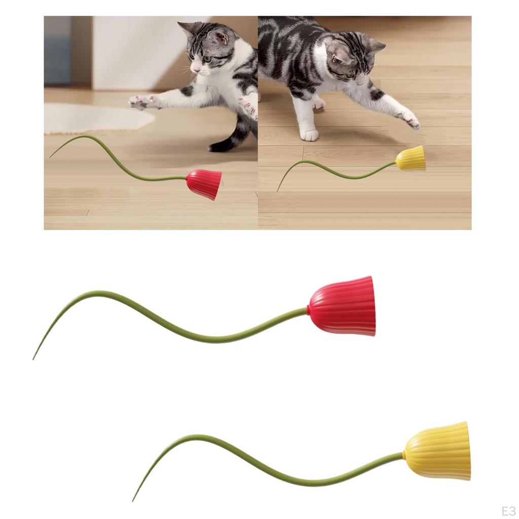 Electric Cat Teaser Toy Accessories Gift Rotating Teasing for Kitten Exercising