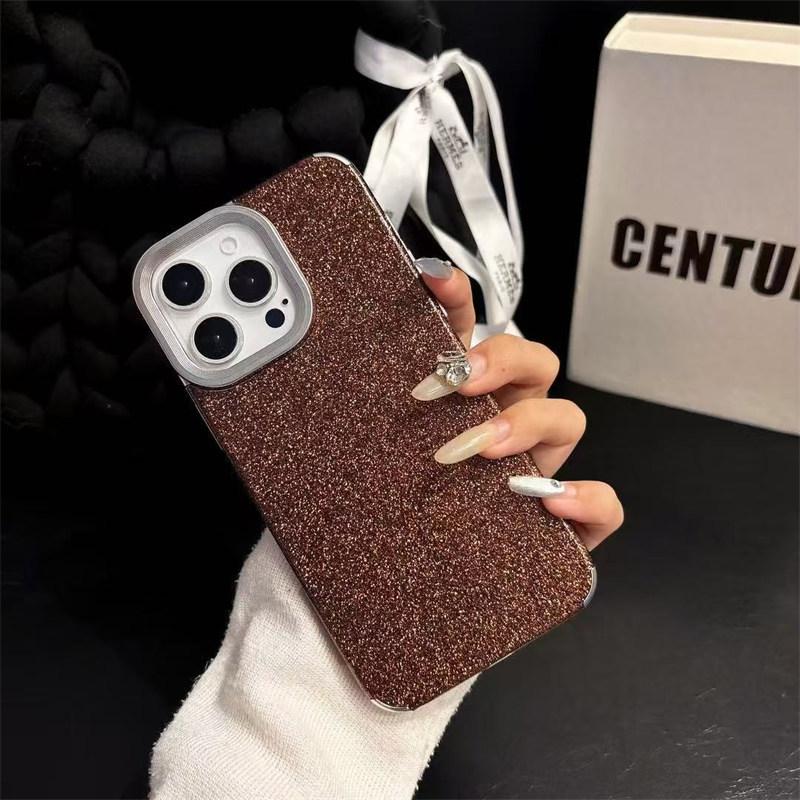 Stylish Premium Glitter case for iPhone 16 Pro Max 15 14 Plus 13 12 Pro 11 Soft silicone fall protection Cover