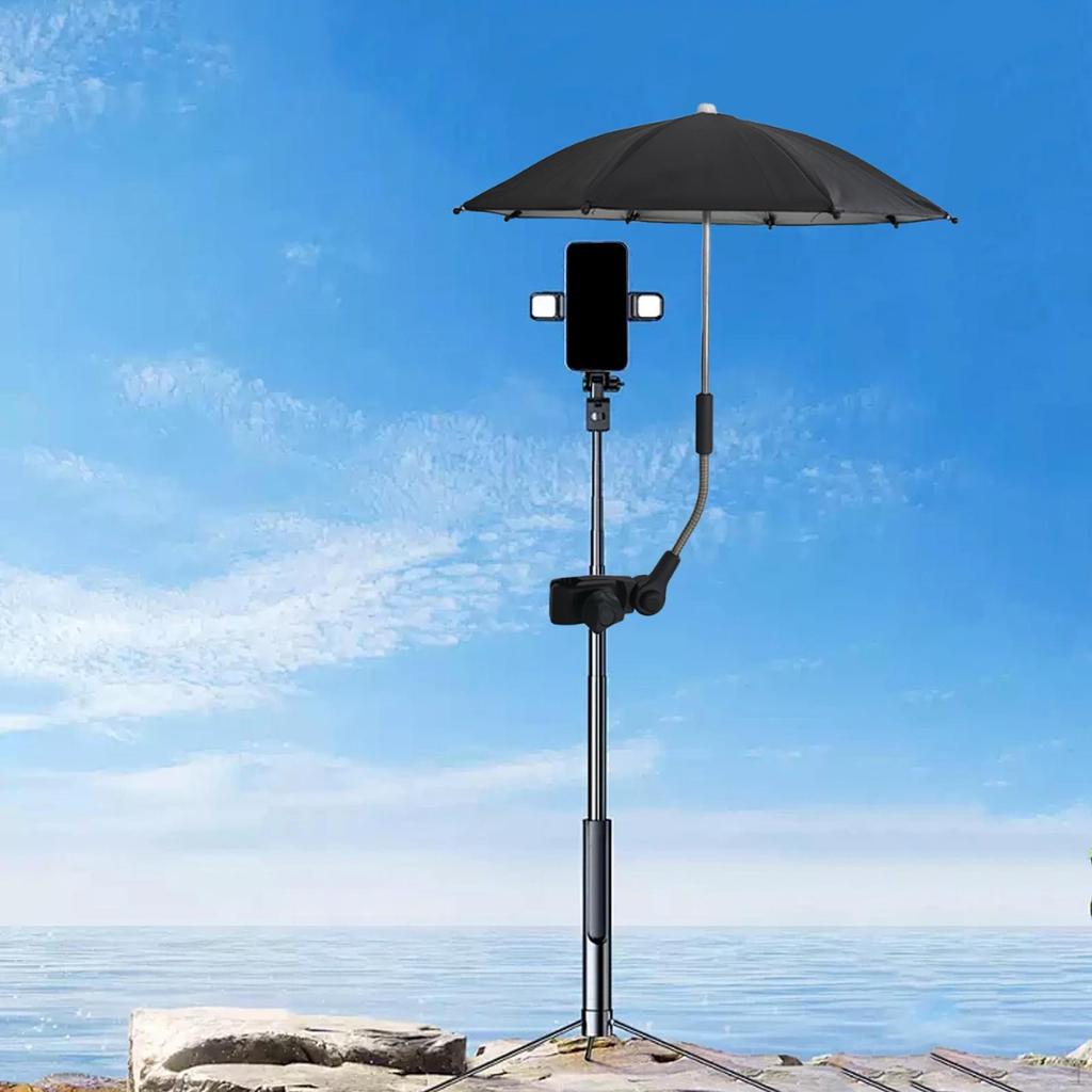 Camera Umbrella Clip on Easy to Install Adjustable Portable Phone Sun Protection for