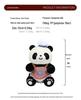 Cute Chef Panda Plush Toy with Apron - Children's Comfort Doll & Birthday Gift