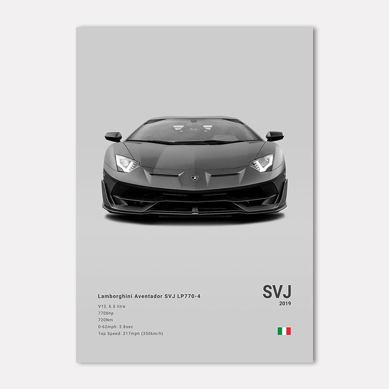 Berühmte Autos Super Sport Wandkunst Druck Poster M4 P1 DIVO STO SVJ Dekoration Wandbild Moderne Heimdekoration Geburtstagsgeschenk Ungerahmt