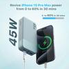 NOBIS 45W Power Bank 20000Mah Slim Portable Smart Led Display Power Banks With Cable