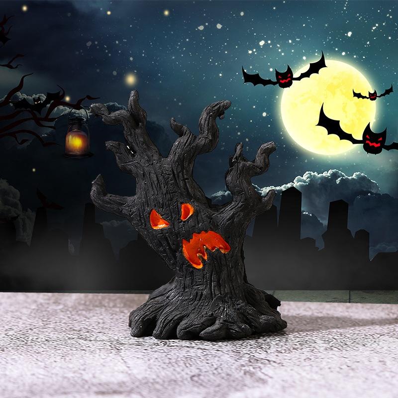 Micro Landscape Halloween Dryad Ornaments Mini Dryad Shape Craft Resin Ornament For Halloween Party Horror Atmosphere Home Decor