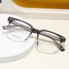 JYL TS Men's Retro Square Optical - Myopia-Ready Versatile Trendy Frames GTP-J10008