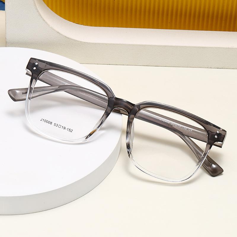 JYL TS Men's Retro Square Optical - Myopia-Ready Versatile Trendy Frames GTP-J10008
