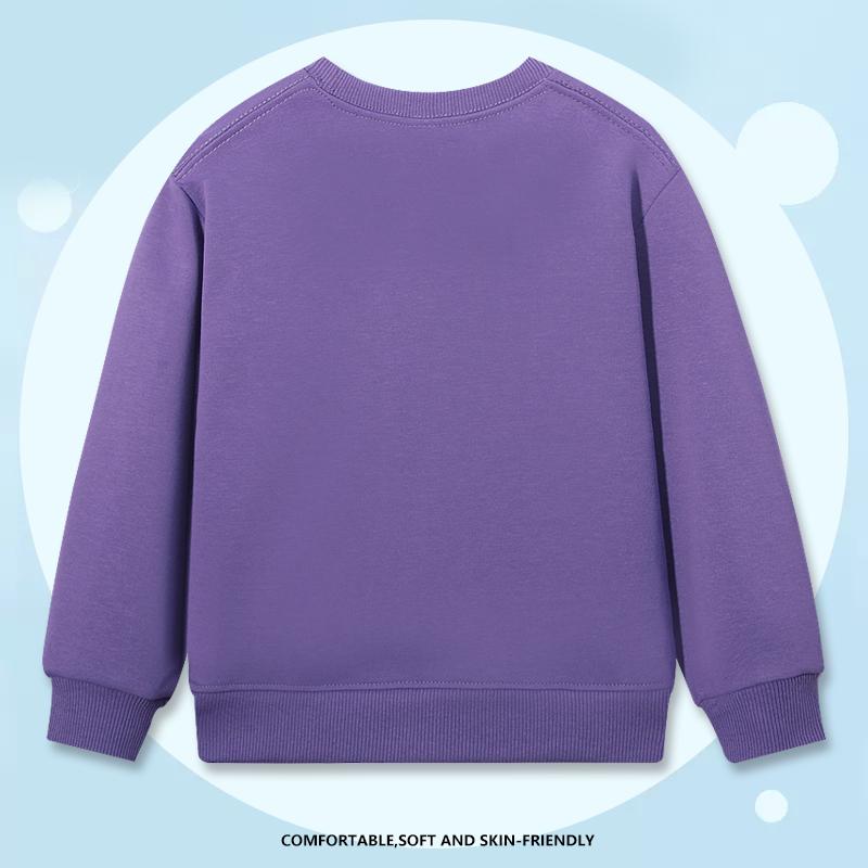 Zirunking 2026 Winter Spring Hoodies Pullovers Kids Boys Girls Round Neck Sweater Comfortable  Sweatshirt Children's Clothing KXINKIDW